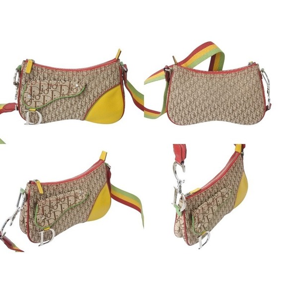 Dior Handbags - Dior Trotter Bag Christian Rasta Saddle Shoulder
